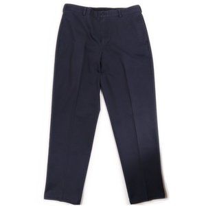 L.L. Bean Men's Navy Blue Khaki Pants - Flat Front - 36 x 34		Size	36